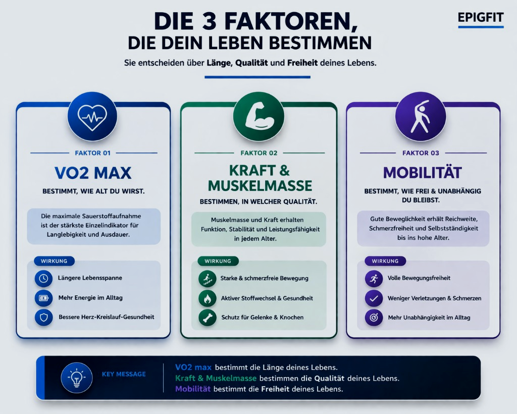 Infografik: Die 3 Faktoren, die dein Leben bestimmen
